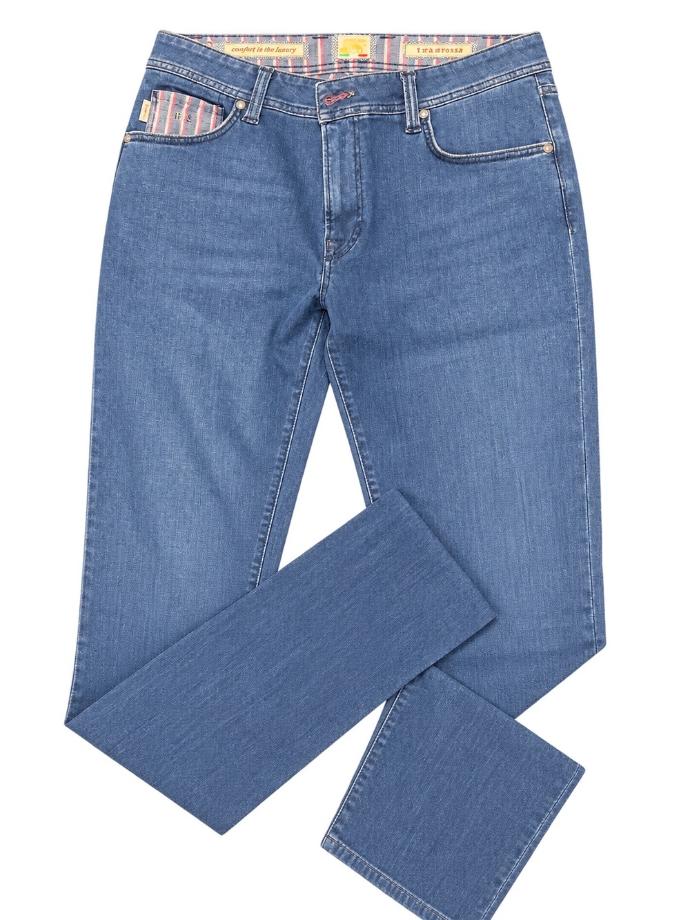 Men's Straight-Leg Jeans in Medium Blue Wash